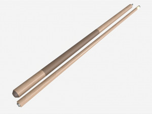 Traditional Pool Cue 3D मॉडल