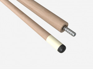 Traditional Pool Cue 3D 모델