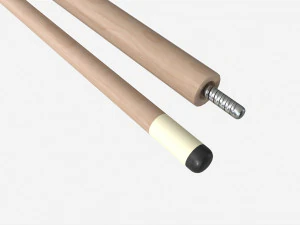 Traditional Pool Cue 3D Model