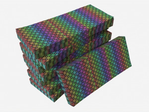 American dollar bundles medium set 3D Model