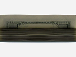American dollar stack tied with rubber 3D Model