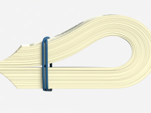 American dollars folded and tied 01 Model 3D