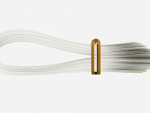 American dollars folded and tied 02 3Dモデル
