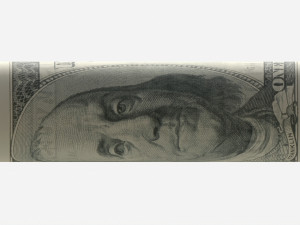 American dollars folded and tied 02 3Dモデル