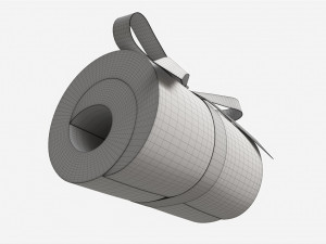 American dollars rolled and tied Modello 3D