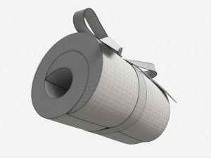 American dollars rolled and tied 3D Model