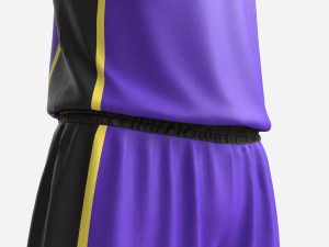 Basketball Uniform Set Purple 3D मॉडल