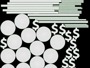 Dollar coin stack 3D Model