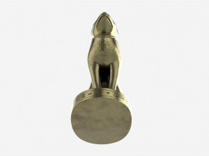 Egyptian Cat Statuette 3D 模型