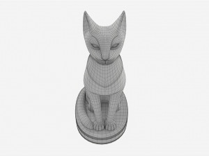 Egyptian Cat Statuette 3D 模型