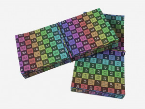 Euro banknote bundles tied with rubbers Modelo 3D