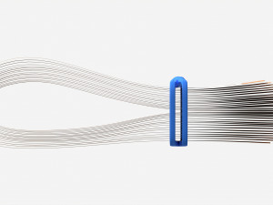 Euro banknotes folded and tied 02 Model 3D