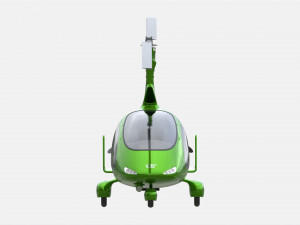 Gyroplane Autogiro Cavalon Green Modelo 3D
