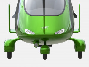 Gyroplane Autogiro Cavalon Green Modelo 3D