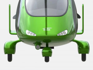 Gyroplane Autogiro Cavalon Green 3D Model