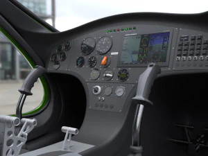 Gyroplane Autogiro Cavalon Green 3D Model