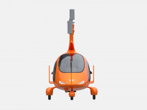 Gyroplane Autogiro Cavalon Orange Model 3D
