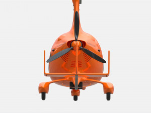 Gyroplane Autogiro Cavalon Orange Model 3D
