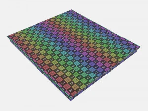 Induction Hob Multi Surface Glass Black 01 3D Model