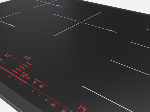 Induction Hob Multi Surface Glass Black 02 3D 모델