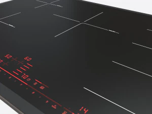 Induction Hob Multi Surface Glass Black 02 3D Model