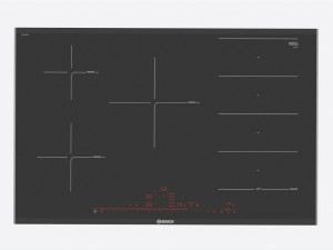 Induction Hob Multi Surface Glass Black 02 3D 모델