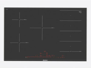 Induction Hob Multi Surface Glass Black 02 3D Model
