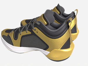 Low Basketball Shoes 3D Model