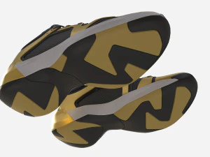 Low Basketball Shoes 3D Model