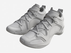 Low Basketball Shoes 3D 모델