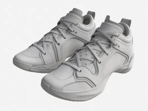 Low Basketball Shoes 3D Model