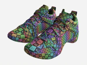 Low Basketball Shoes 3D Model