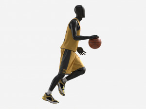Male Manequin in Basketball Uniform in Action 02 3D मॉडल