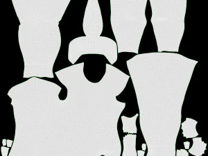 Male Manequin in Basketball Uniform in Action 02 3D Model