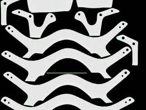 Male Manequin in Basketball Uniform in Action 02 3D Model