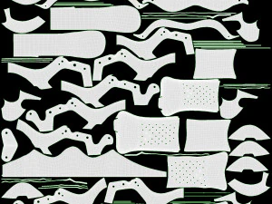 Male Manequin in Basketball Uniform in Action 02 3D Model