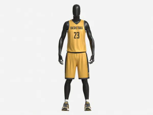 Male Manequin in Basketball Uniform Standing 3D Model