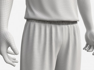 Male Manequin in Basketball Uniform Standing Modèle 3D