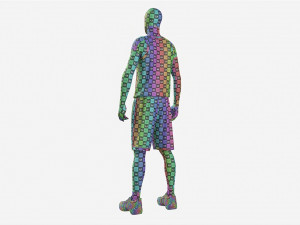 Male Manequin in Basketball Uniform Standing Modèle 3D