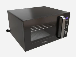 Мікрохвильова піч з керамічним дном і грилем Severin MW 7763 3D Модель