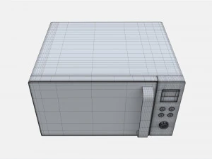 Microwave with Ceramic Bottom and Grill Severin MW 7763 3D Model