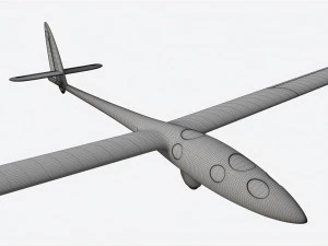Planador Perlan II Modelo 3D