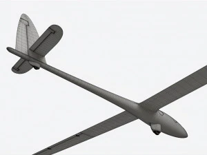 Planador Perlan II Modelo 3D