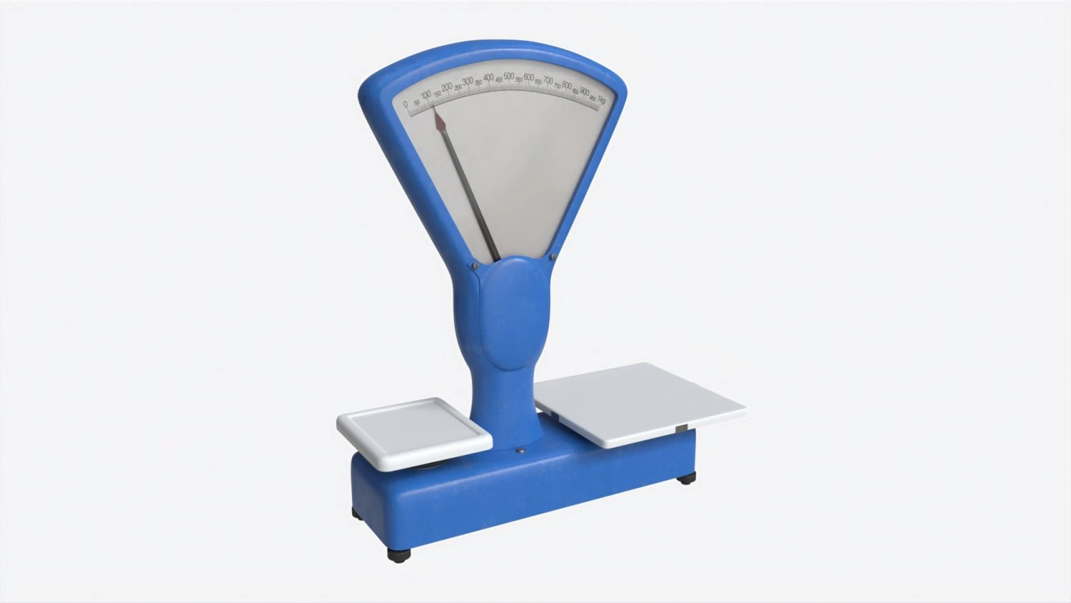 Vintage Grocery Weighing Scale 3D Model .c4d .max .obj .3ds .fbx .stl .blend 