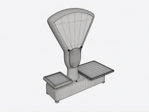Vintage Grocery Weighing Scale 3Dモデル