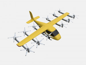 Wisk Generation 6 Aircraft 3D Модель