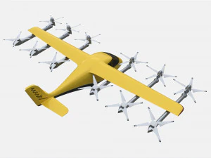 Wisk Generation 6 Aircraft 3D Model