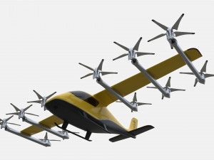 Wisk Generation 6 Aircraft 3D मॉडल