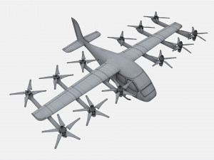 Wisk Generation 6 Aircraft 3D मॉडल