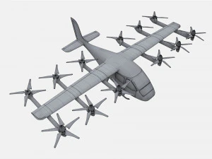 Wisk Generation 6 Aircraft 3D Model